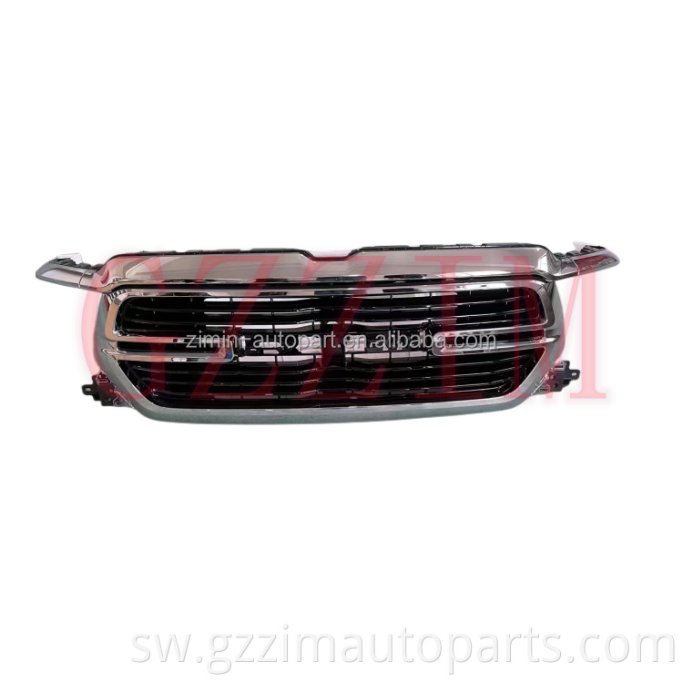 Modified Black Front  Middle Grille Used For RAM 1500 2019+